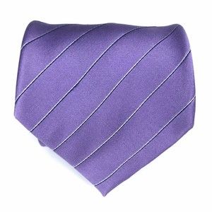 Donald J. Trump Signature Collection Tie Men's 100% Silk Purple Striped Necktie